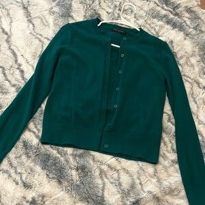 Green cardigan